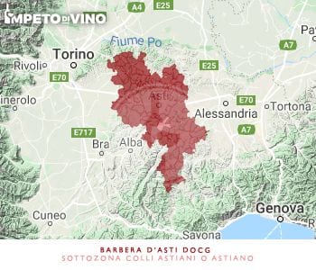 Denominazione Barbera d’Asti DOCG sottozona Colli Astiani o Astiano