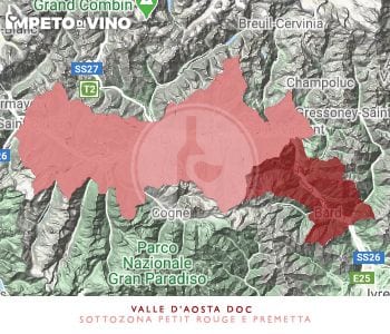 Denominazione Valle d’Aosta DOC sottozona Petit Rouge e Prëmetta
