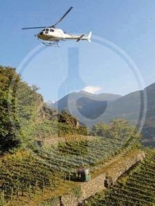 viticoltura eroica elicottero